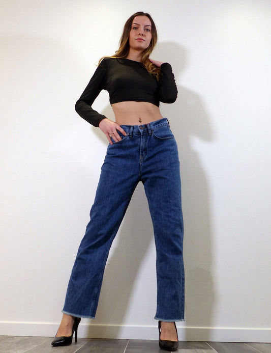 Jeans Flare loose taille haute
